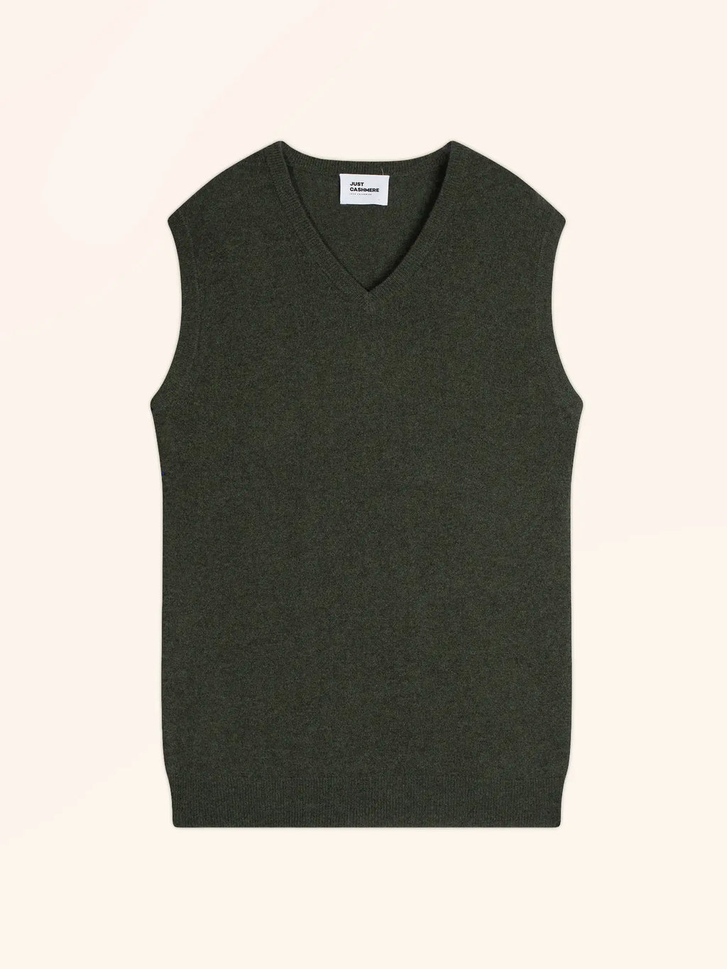 CORKI top v-ausschnitt khaki meliert