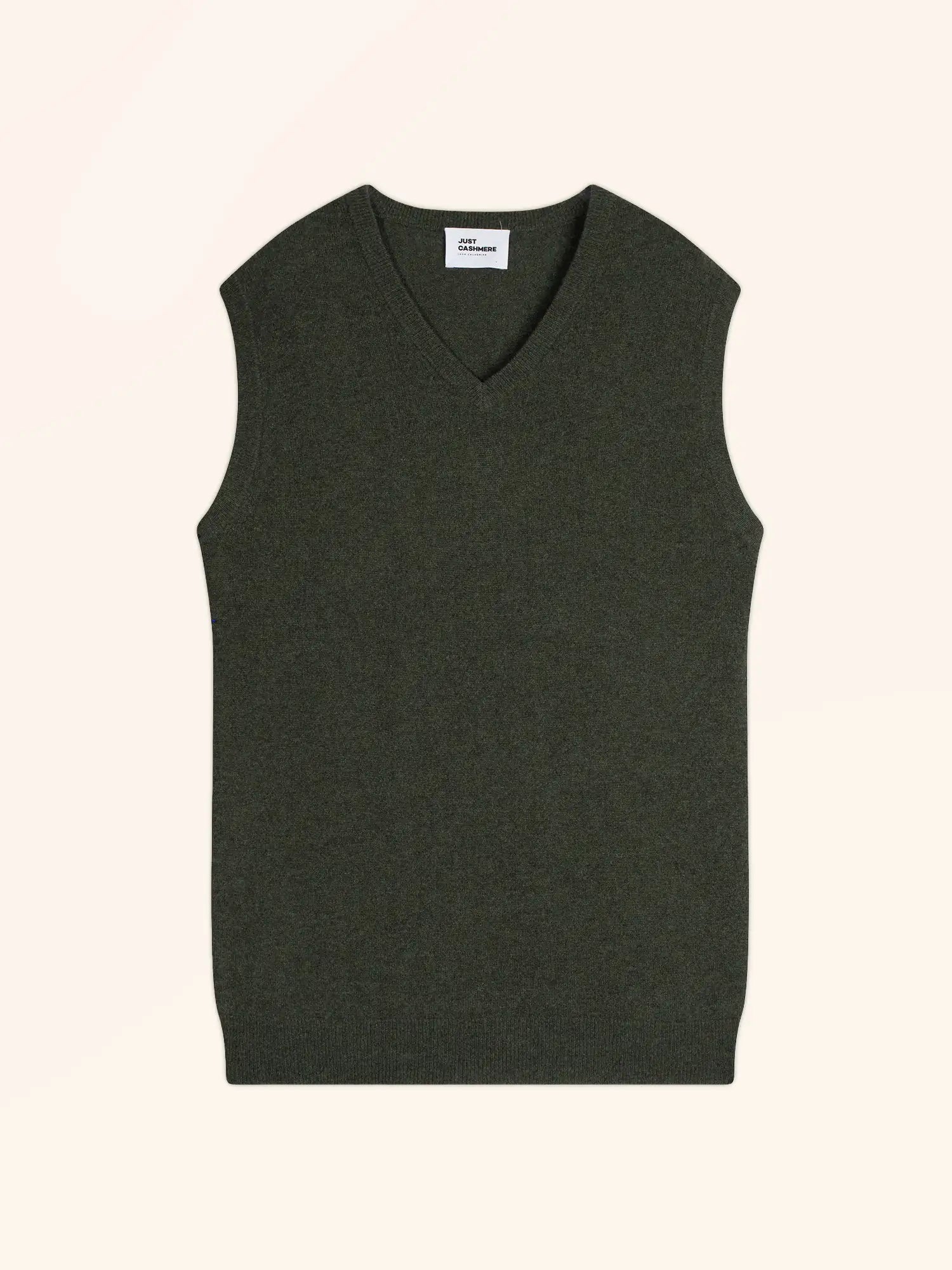 CORKI top v-ausschnitt khaki meliert