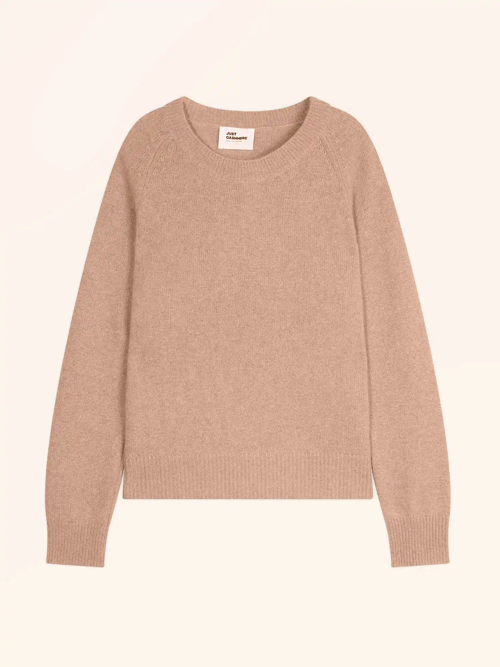 JON pullover rundhalsausschnitt 4-fädig camel meliert