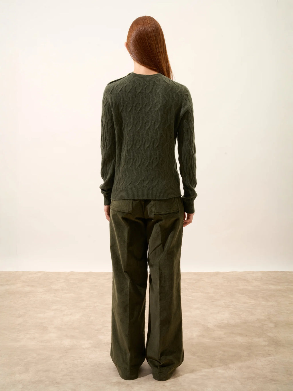 LYND pullover rundhalsausschnitt marine 4-fädig khaki