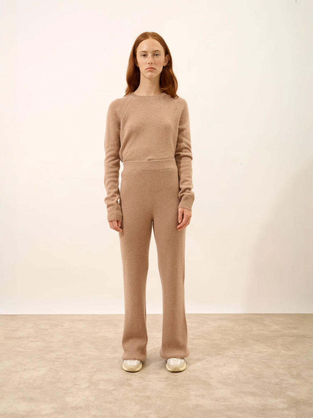 MARGRET hose évasé camel meliert