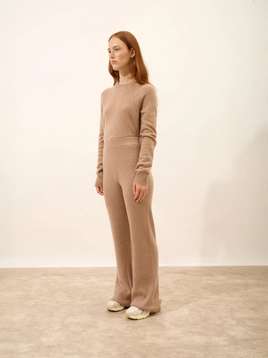 MARGRET hose évasé camel meliert