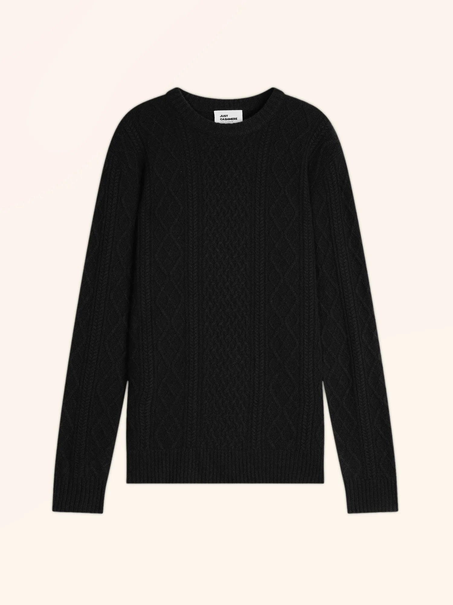 THURID pull col rond 4 fils noir