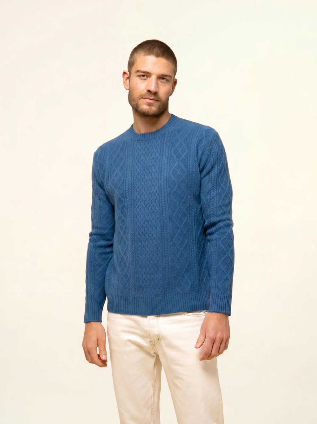 THURID pullover rundhalsausschnitt 4-fädig paon