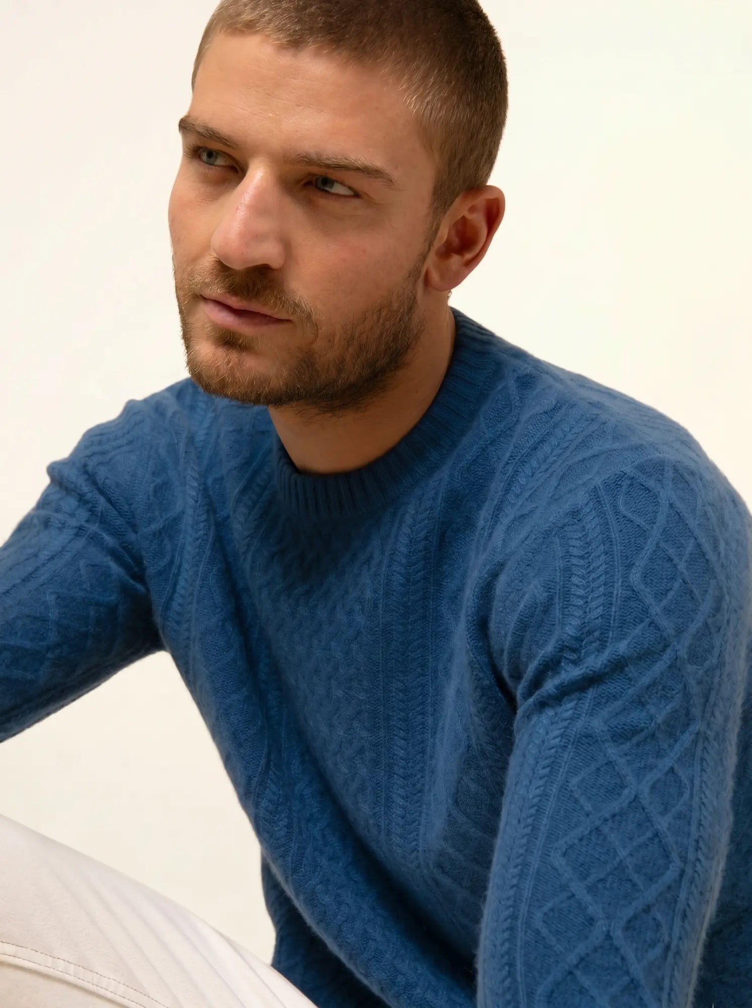 THURID pullover rundhalsausschnitt 4-fädig paon