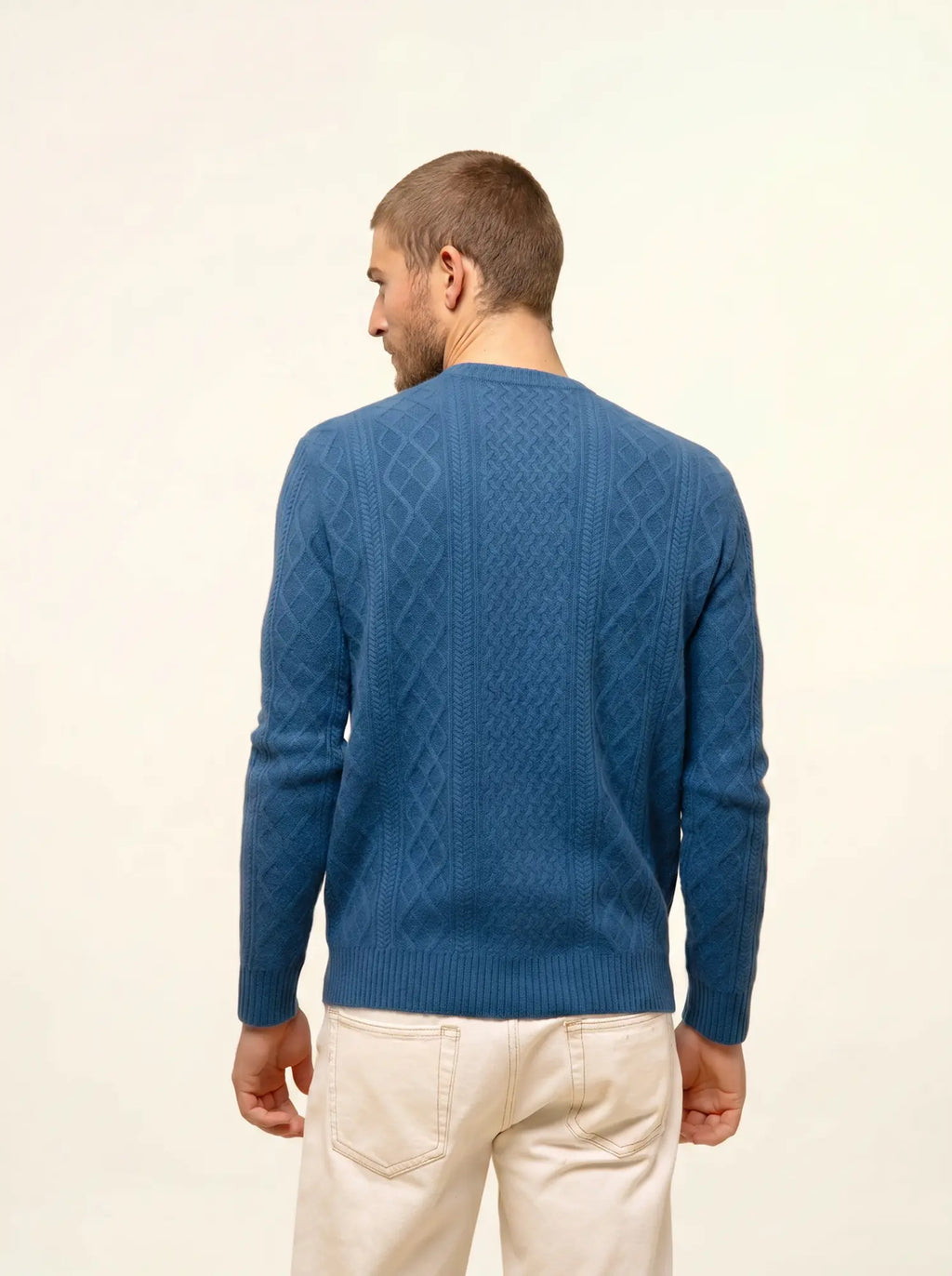 THURID pullover rundhalsausschnitt 4-fädig paon