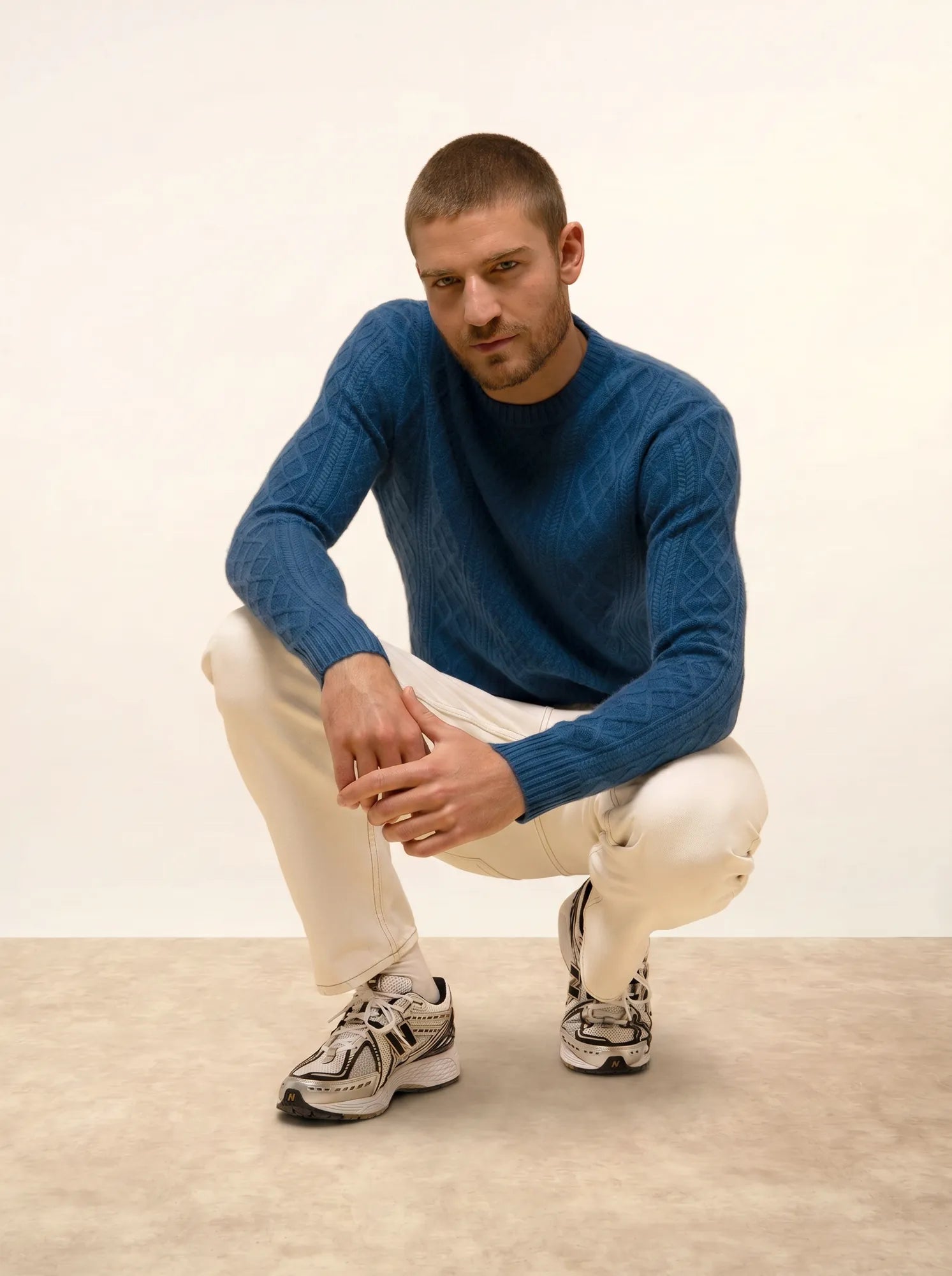 THURID pullover rundhalsausschnitt 4-fädig paon