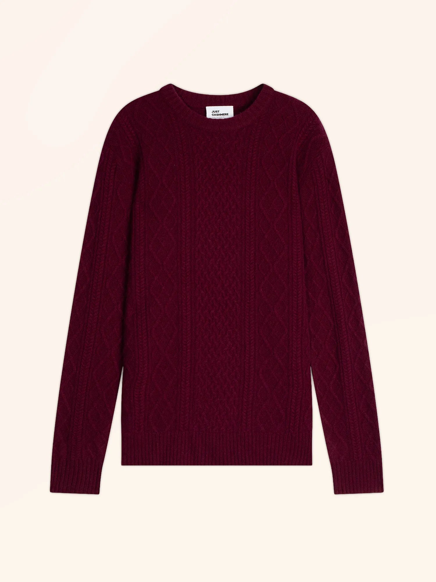 THURID pullover rundhalsausschnitt 4-fädig bordeaux