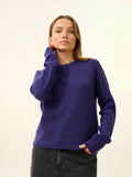 SIGRUN pullover rundhalsausschnitt 4-fädig violett