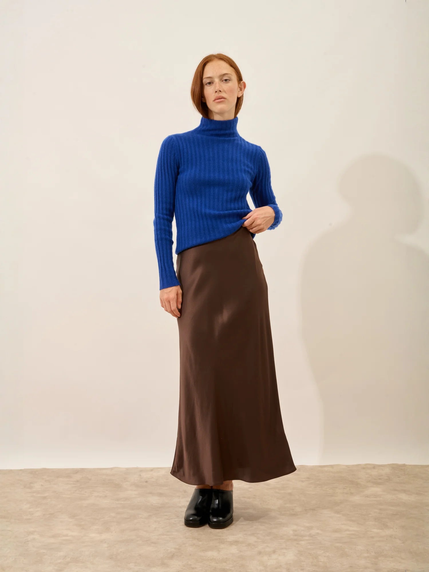 SUNNEVA pullover stehkragen 4-fädig ultramarin