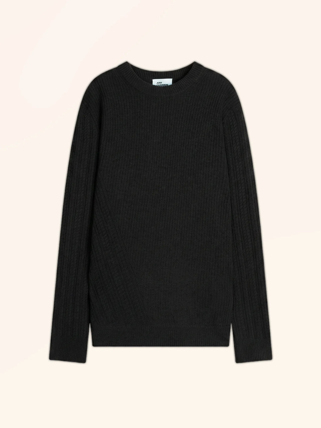LUKKA pullover rundhalsausschnitt 4-fädig schwarz