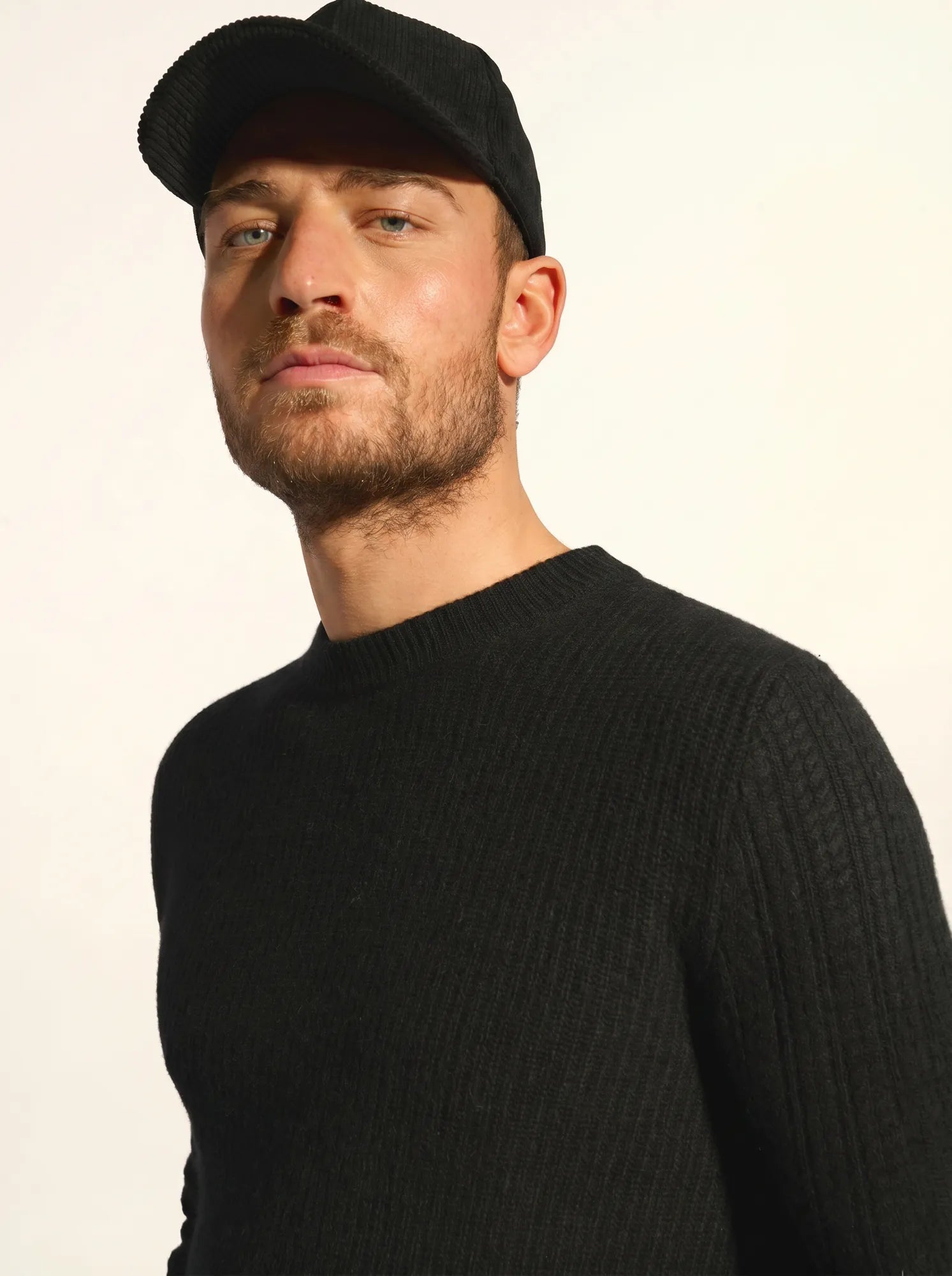 LUKKA pullover rundhalsausschnitt 4-fädig schwarz