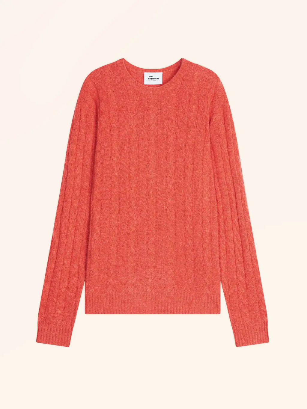DARRI pullover rundhalsausschnitt 4-fädig orange meliert