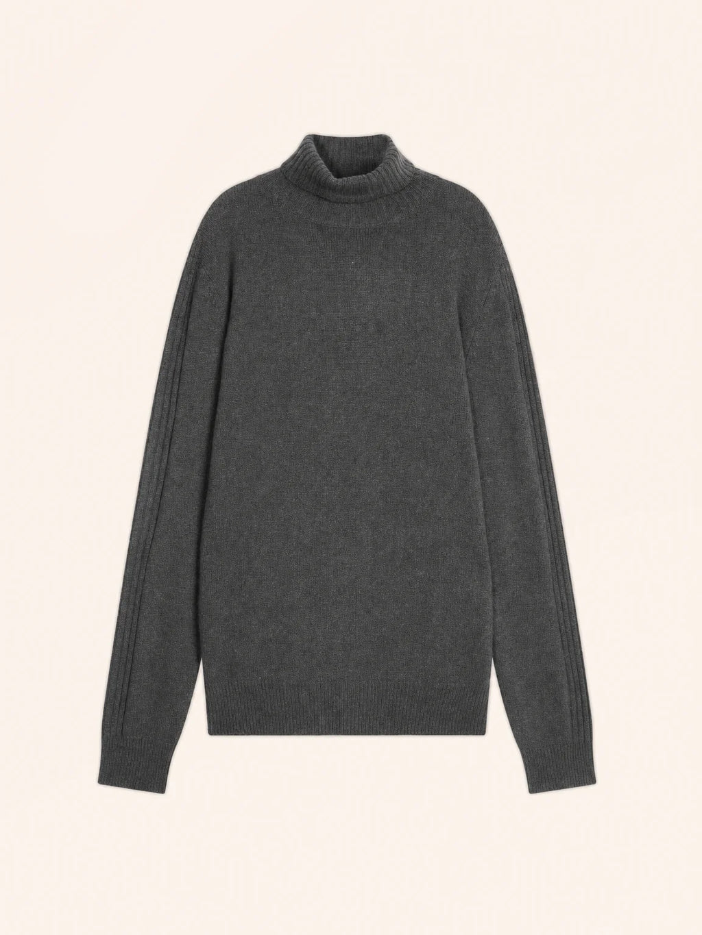 NOI pullover rollkragen 4-fädig anthrazit meliert