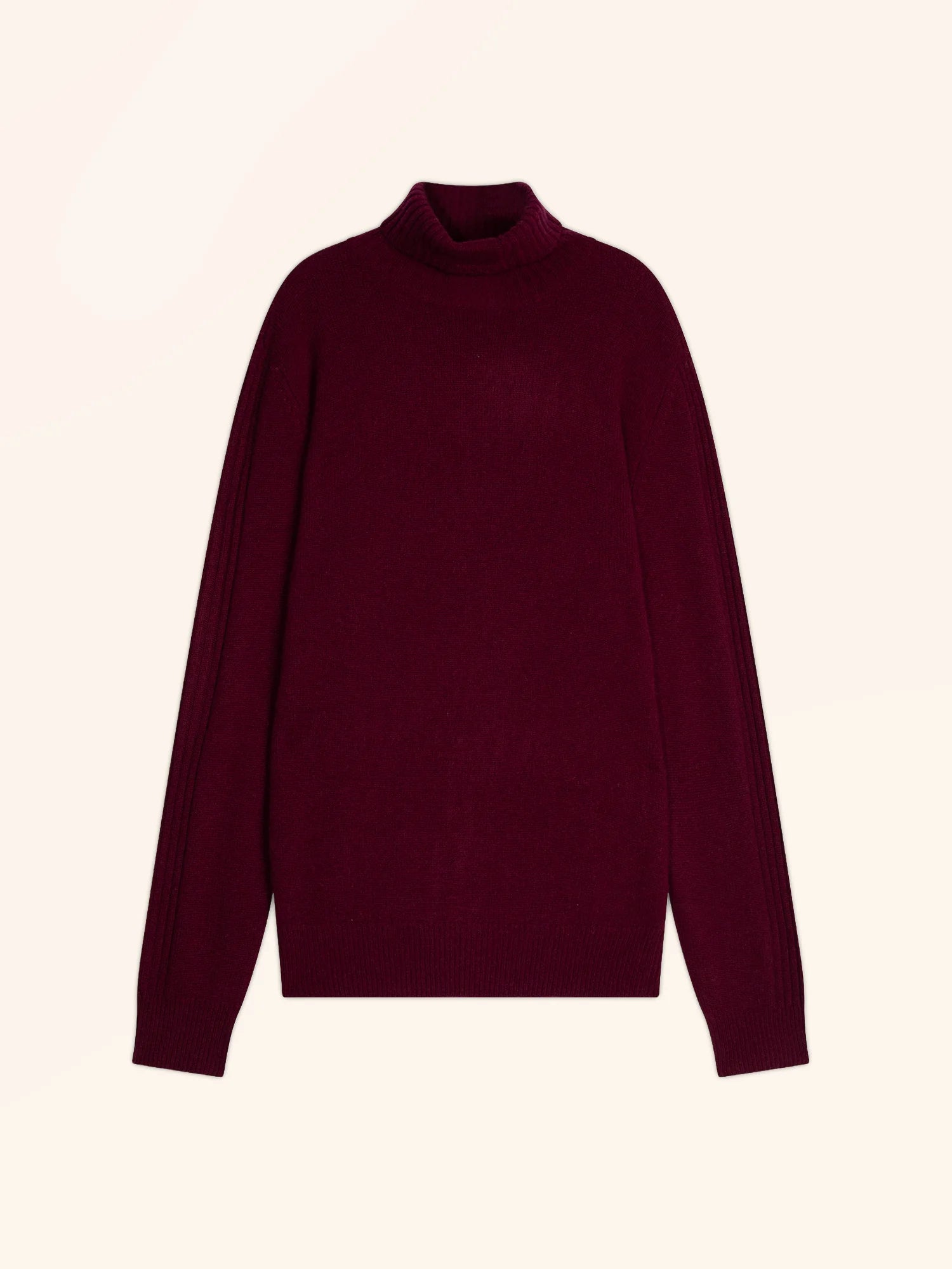 NOI pullover rollkragen 4-fädig bordeaux