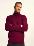 NOI pullover rollkragen 4-fädig bordeaux