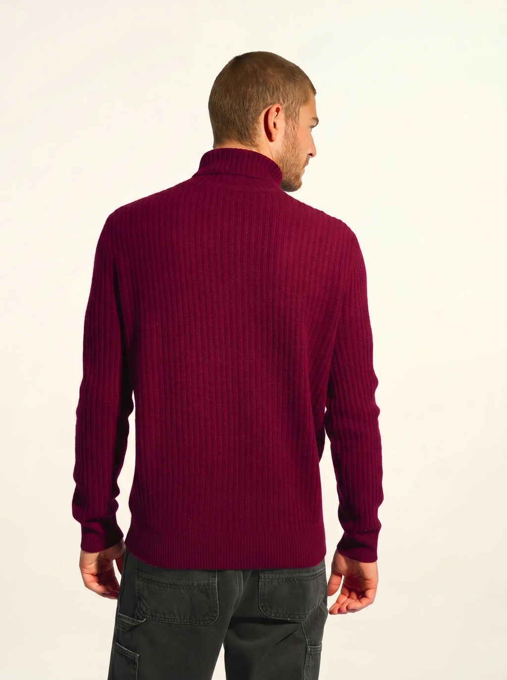 NOI pullover rollkragen 4-fädig bordeaux
