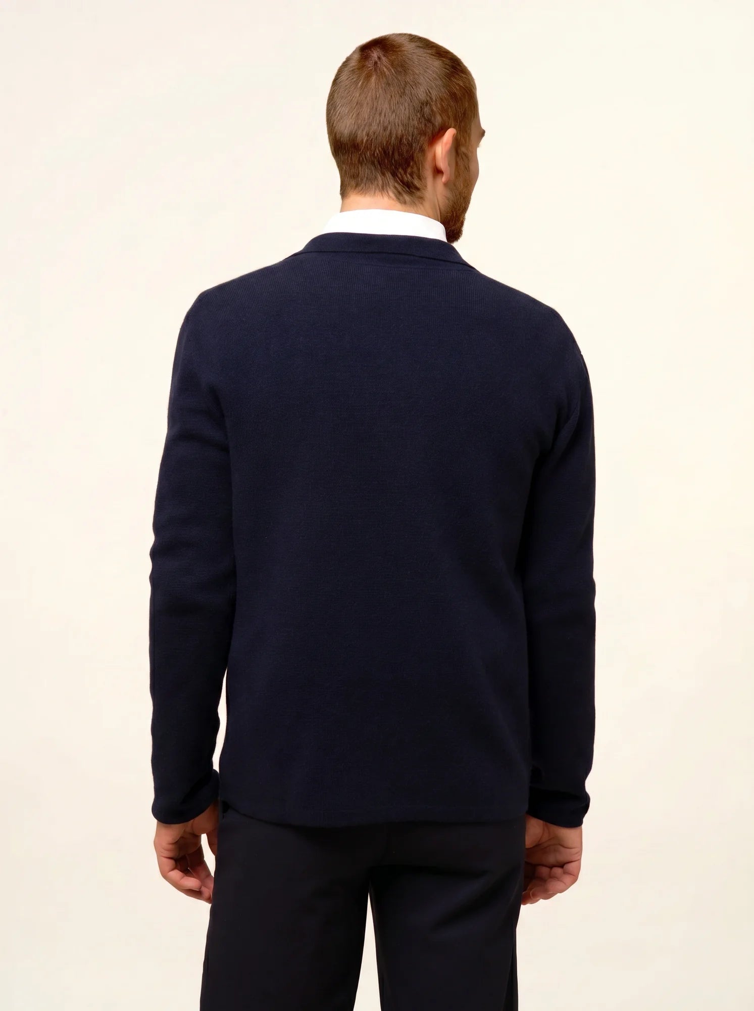 ALVAR jacke geknöpft col tailleur marineblau