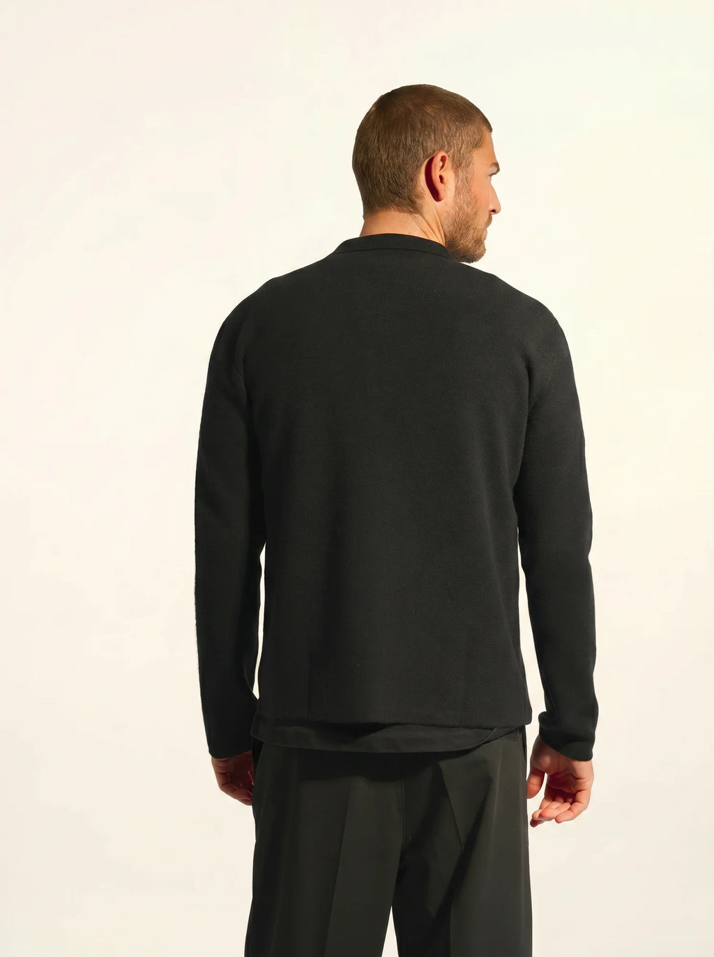 ALVAR jacke geknöpft col tailleur schwarz