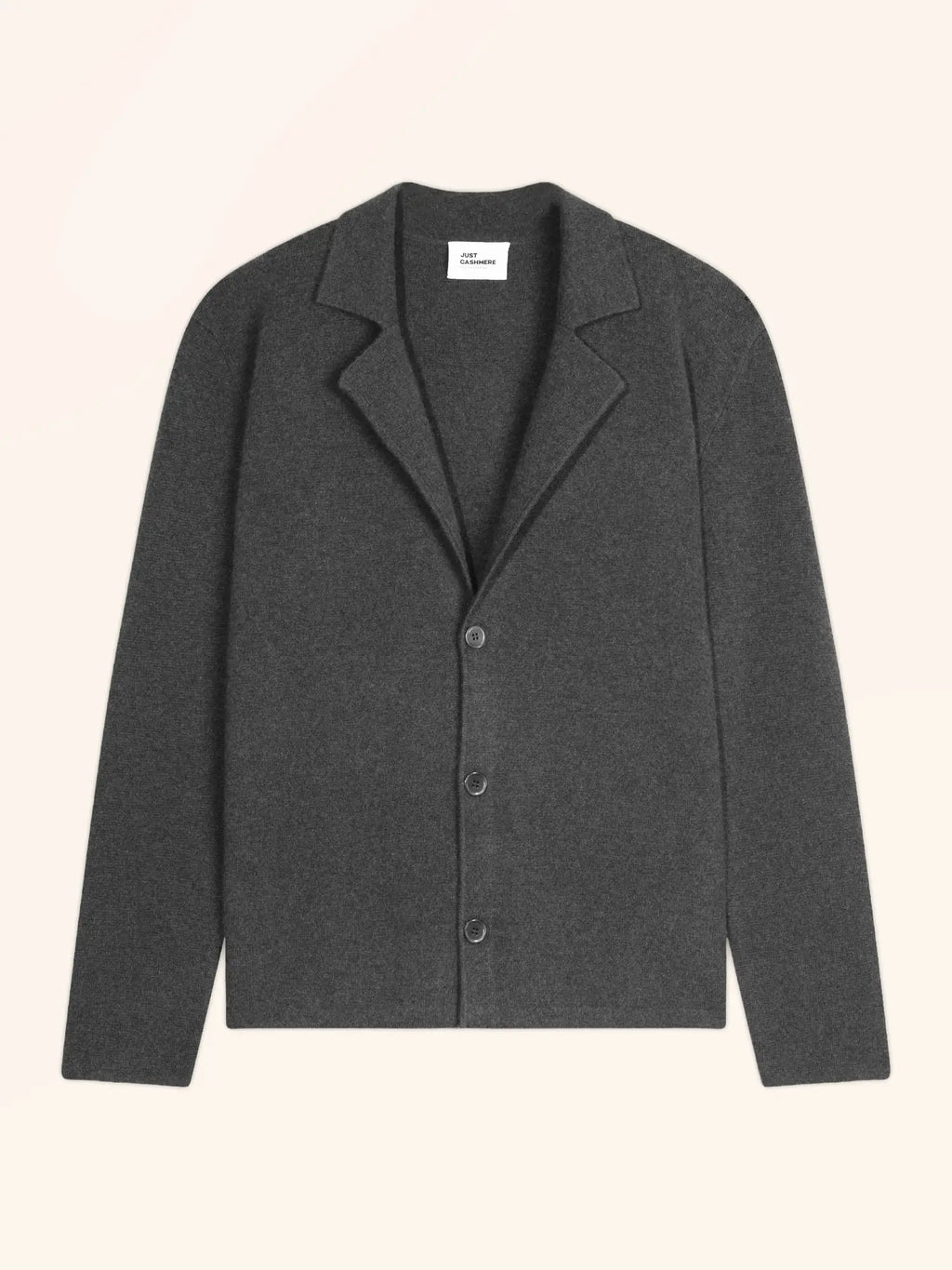 ALVAR jacke geknöpft col tailleur anthrazit meliert