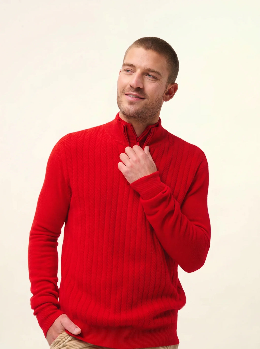 HILMIR pullover dockermütze rot