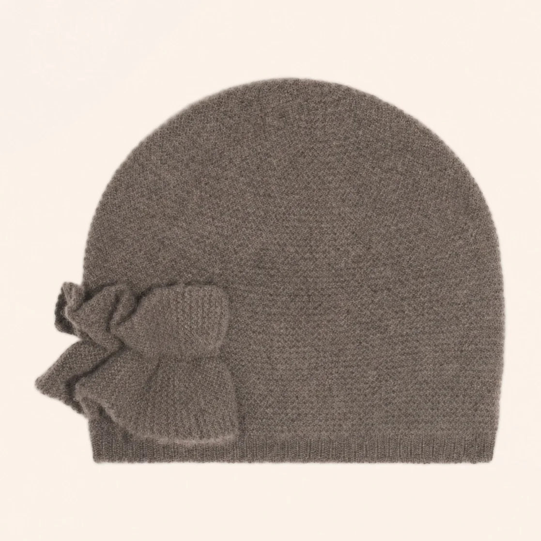 SNORRI Bonnet 4 Fils Taupe Chiné