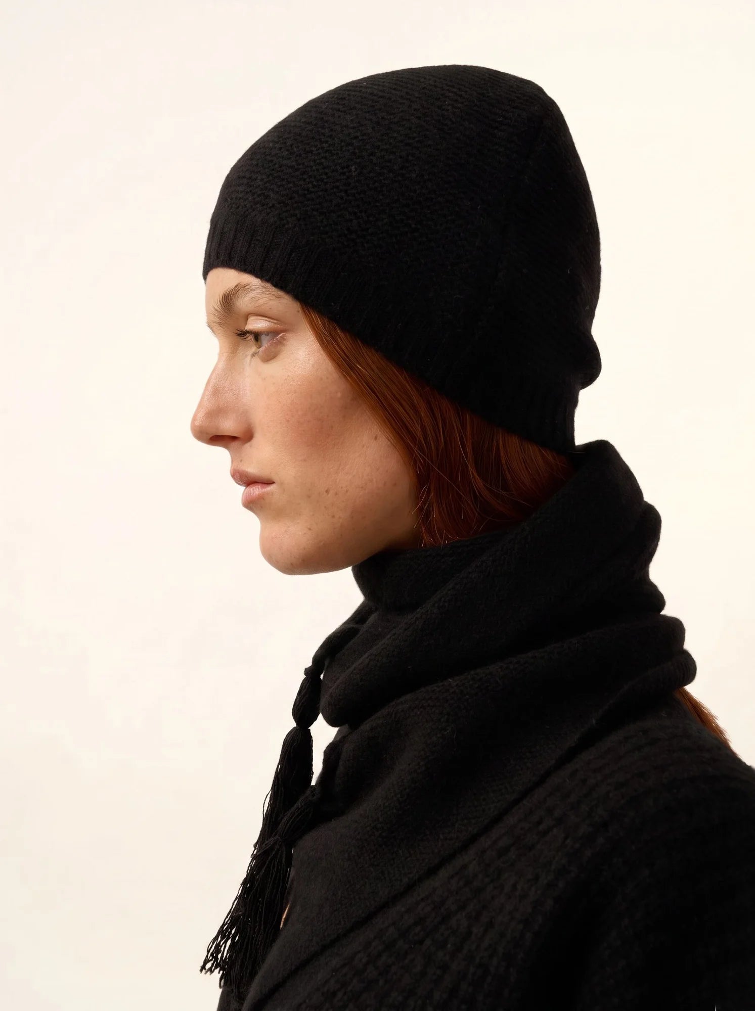 SIGNY bonnet 4 fils noir