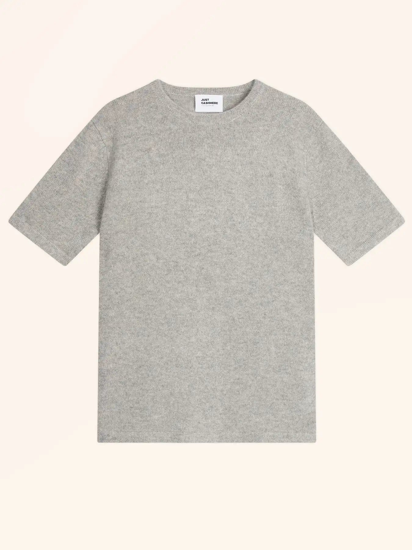 CARLA t-shirt rundhalsausschnitt 4-fädig grau meliert