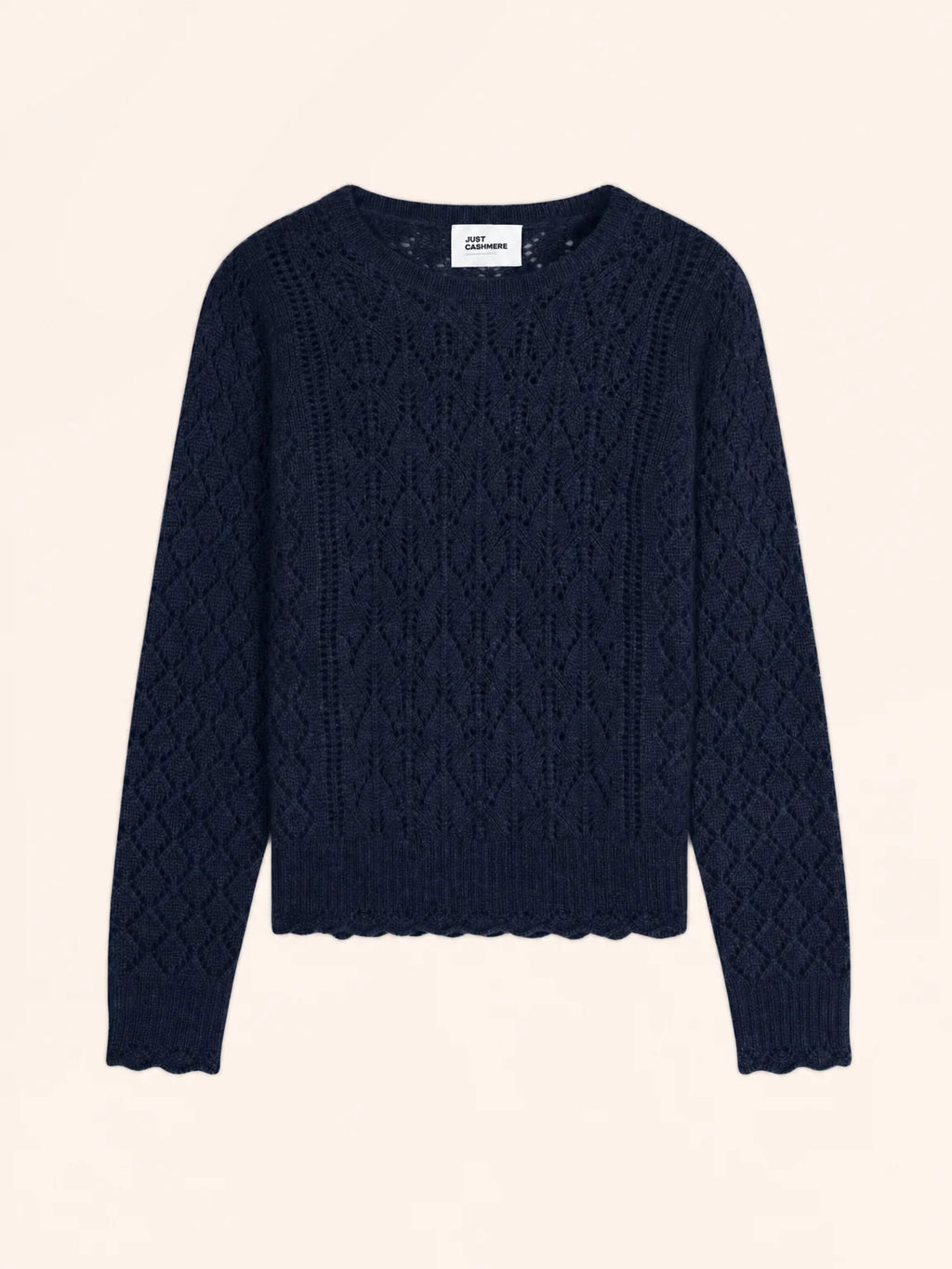 NADIA pullover rundhalsausschnitt 8-fädig marineblau