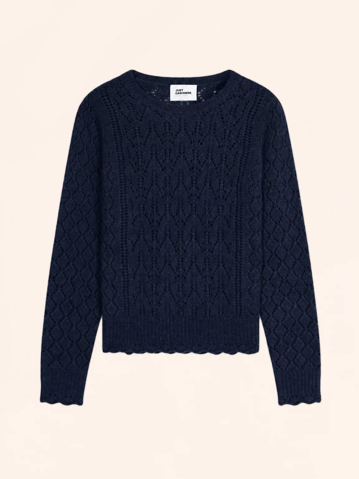 NADIA pullover rundhalsausschnitt 8-fädig marineblau