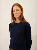 NADIA pullover rundhalsausschnitt 8-fädig marineblau