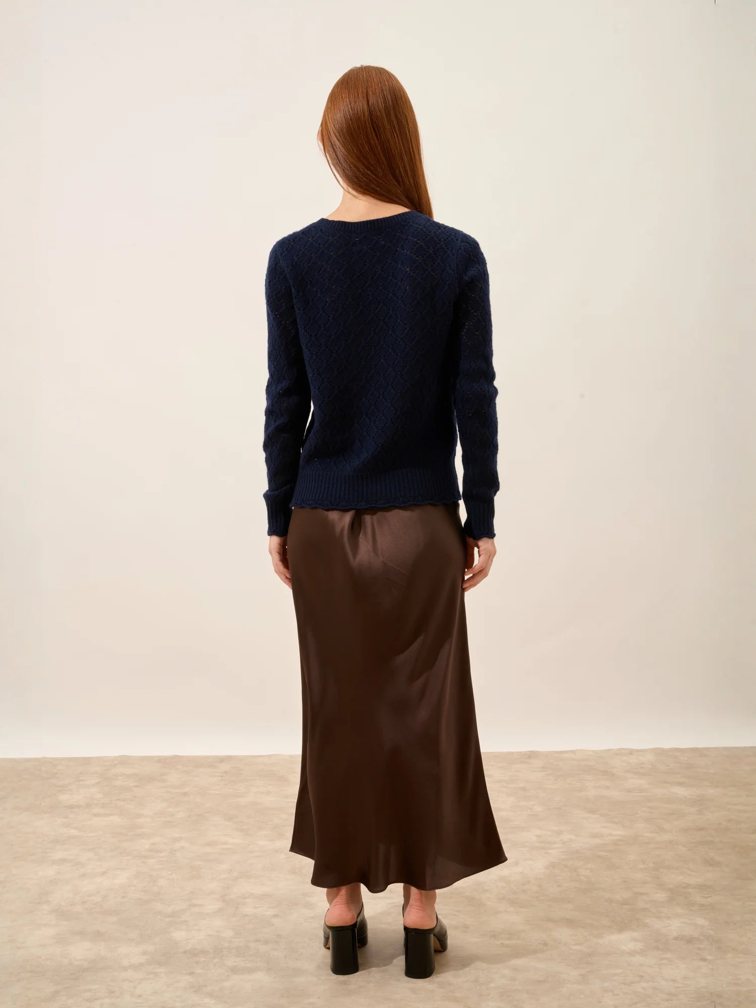 NADIA pullover rundhalsausschnitt 8-fädig marineblau