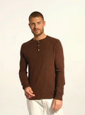 GUZMAN pullover col tunisien kaffee