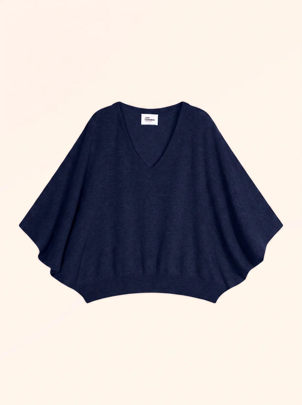 POLO pullover v-ausschnitt chauve souris marineblau