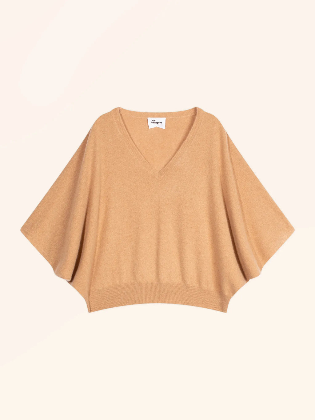 POLO pullover v-ausschnitt chauve souris sahara