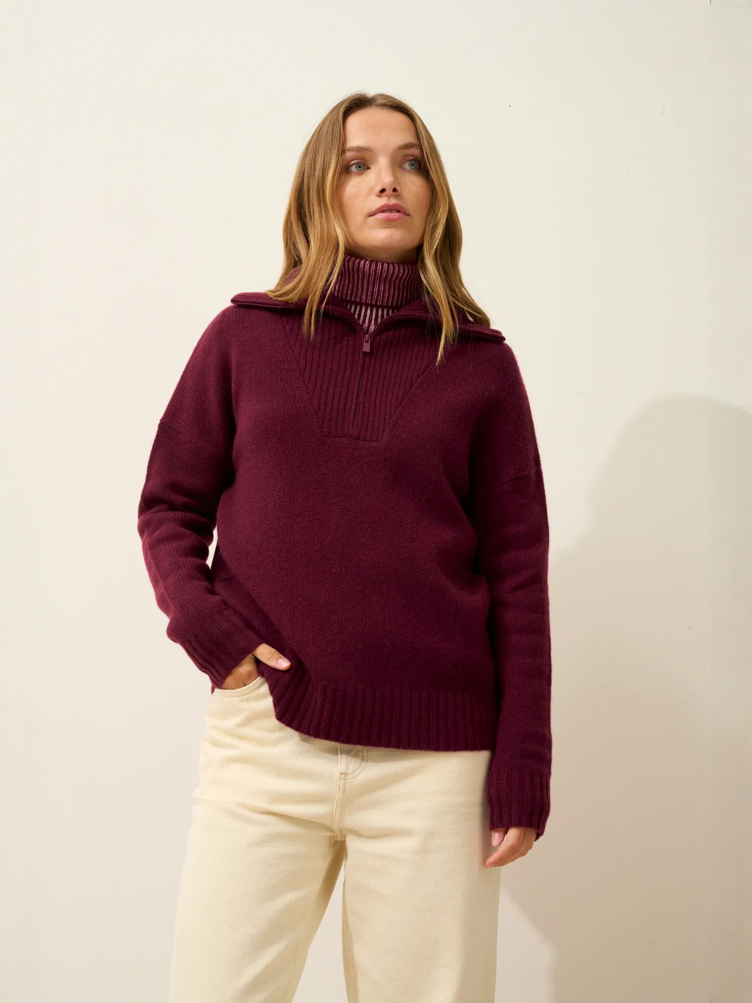 AKAR pullover dockermütze 6-fädig mûre