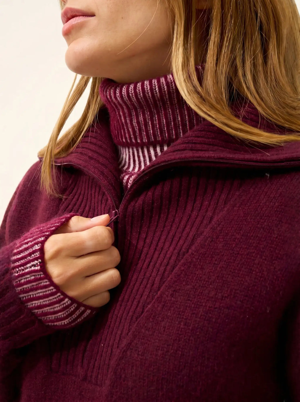 AKAR pullover dockermütze 6-fädig mûre