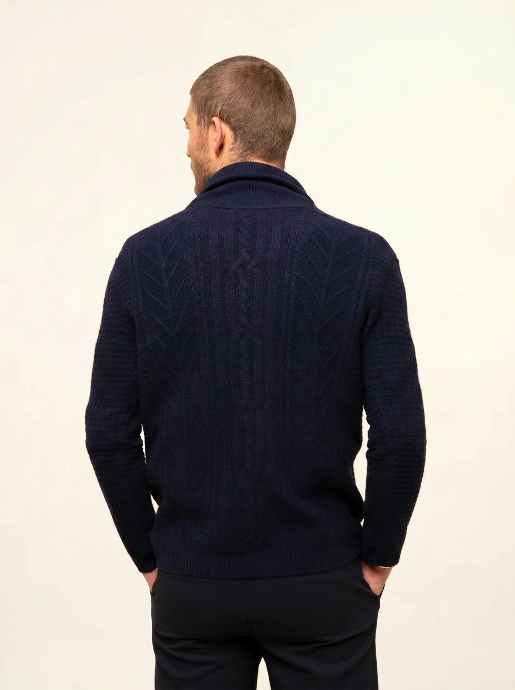 GARMA jacke geknöpft schalkragen 6-fädig marineblau
