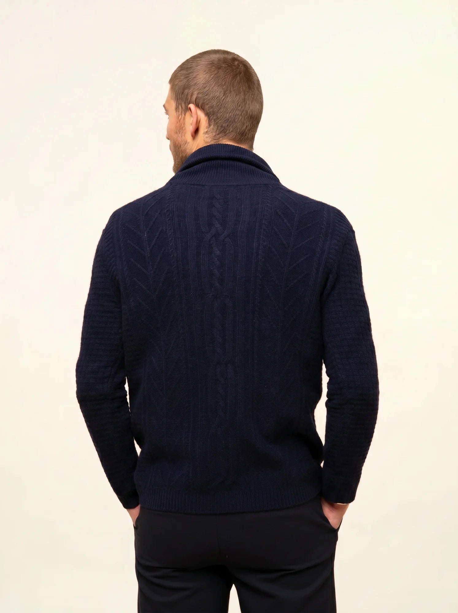 GARMA jacke geknöpft schalkragen 6-fädig marineblau