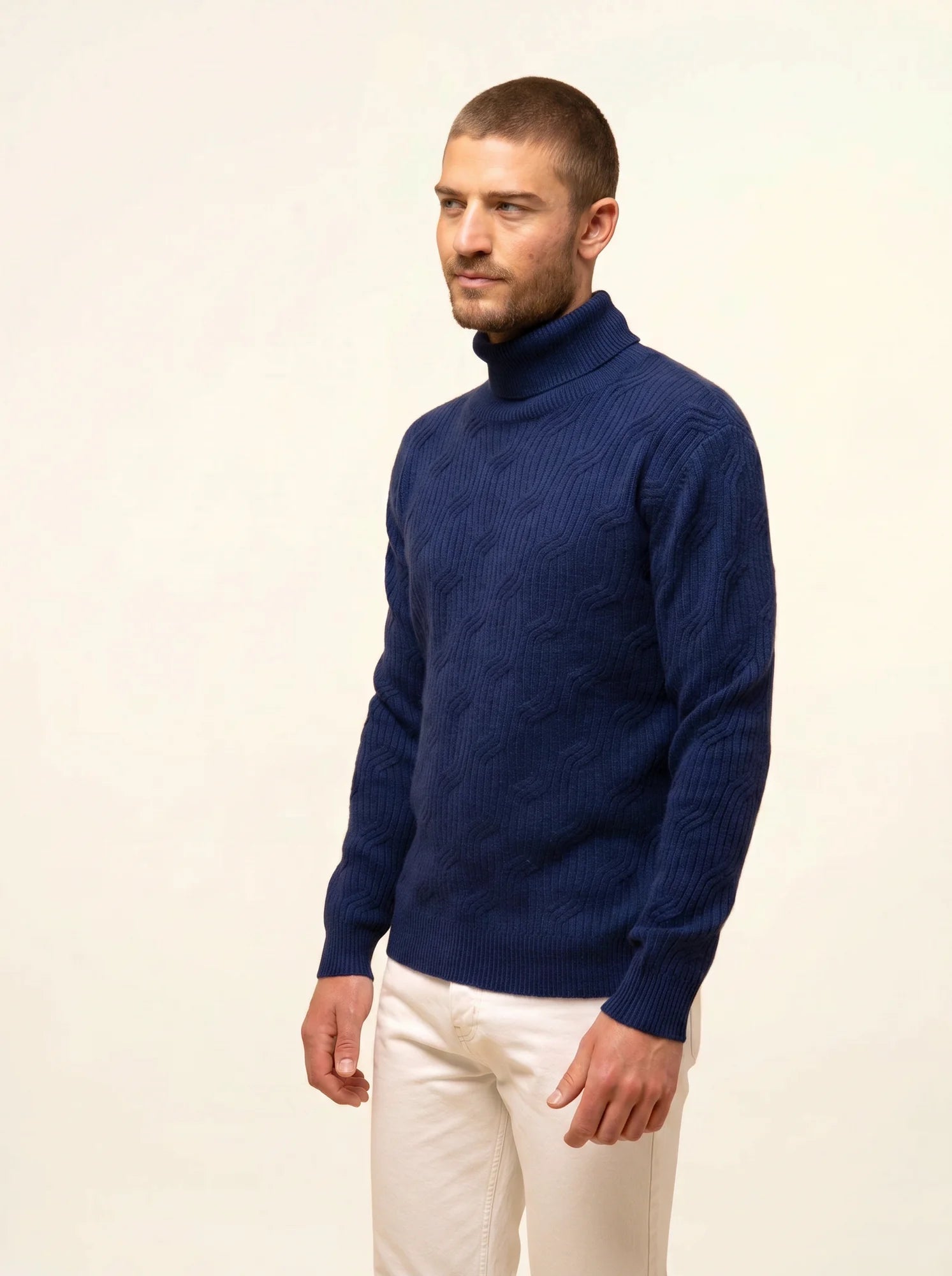 GOBA pullover rollkragen 4-fädig minuit