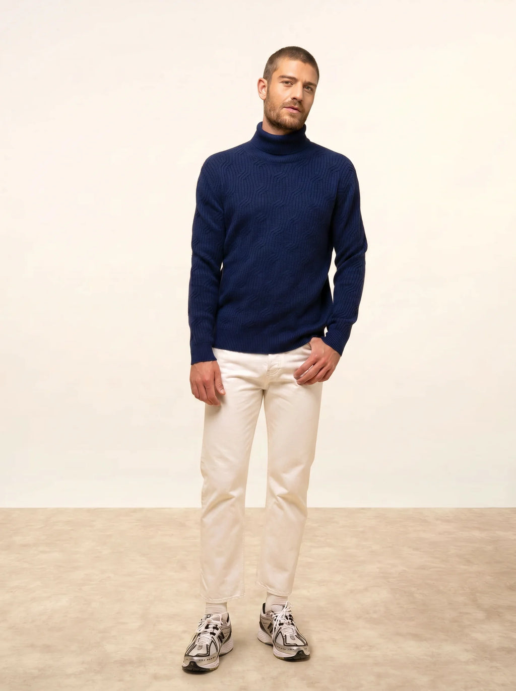 GOBA pullover rollkragen 4-fädig minuit