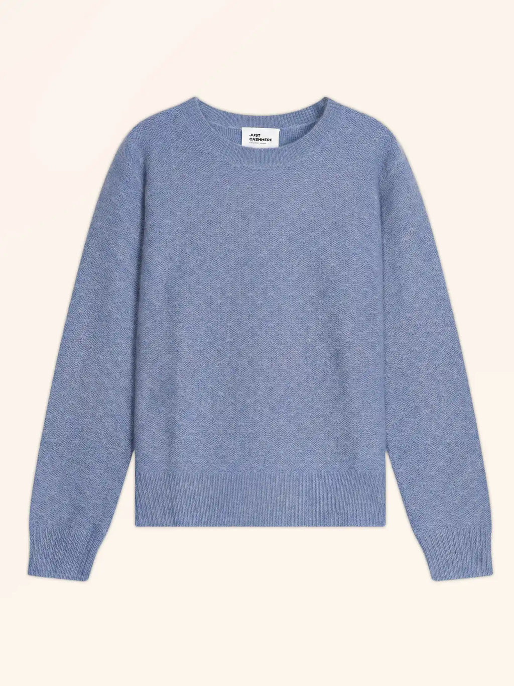 CETAN pull col rond 6 fils ciel chiné