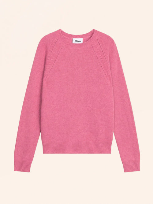 AREQUIPA pull col rond 4 fils fraise