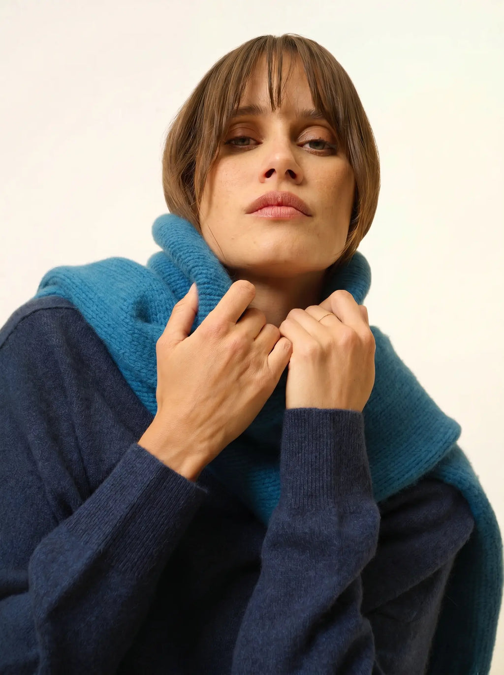 PIURA pullover col claudine nachtblau meliert