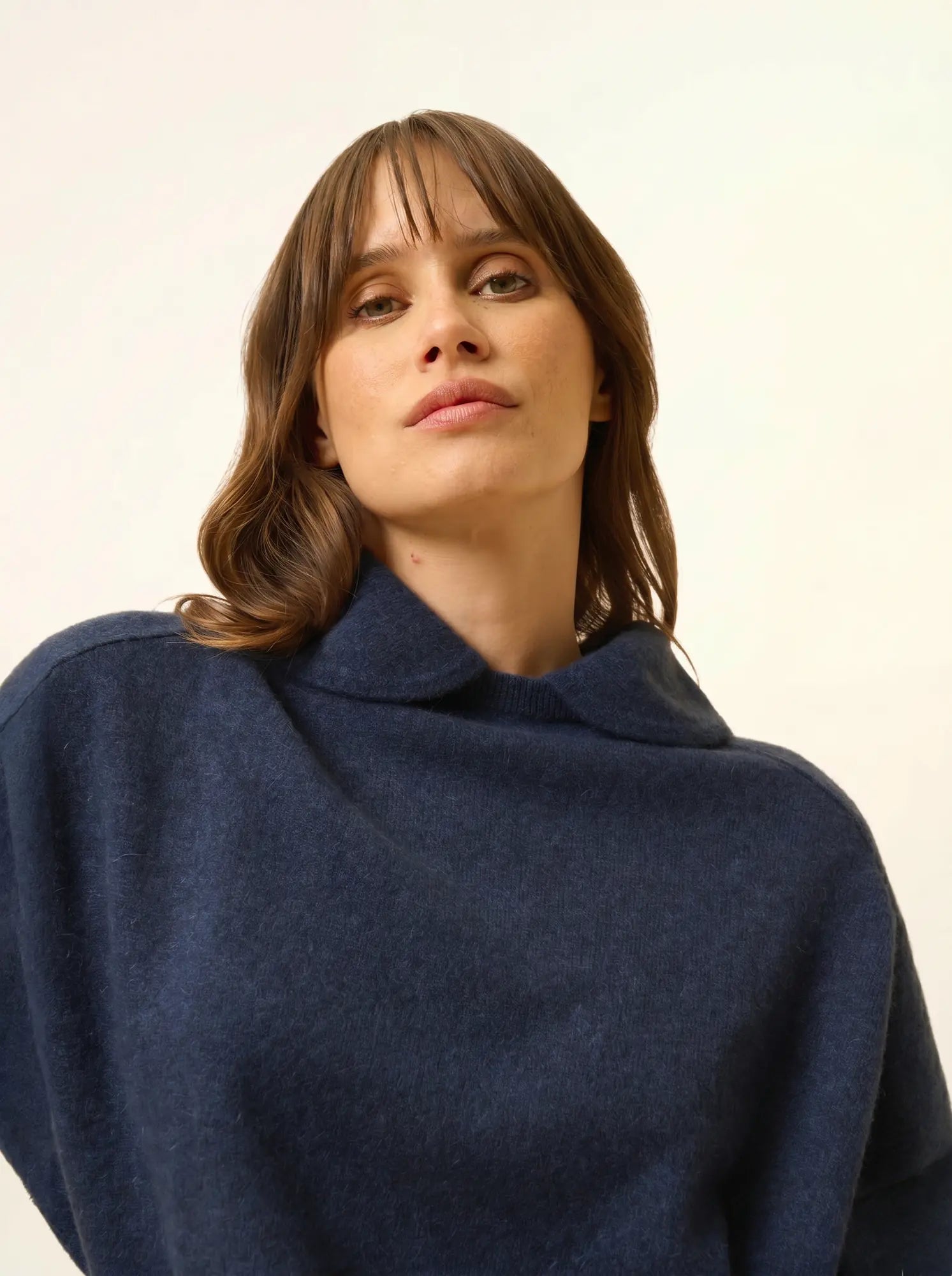 PIURA pullover col claudine nachtblau meliert