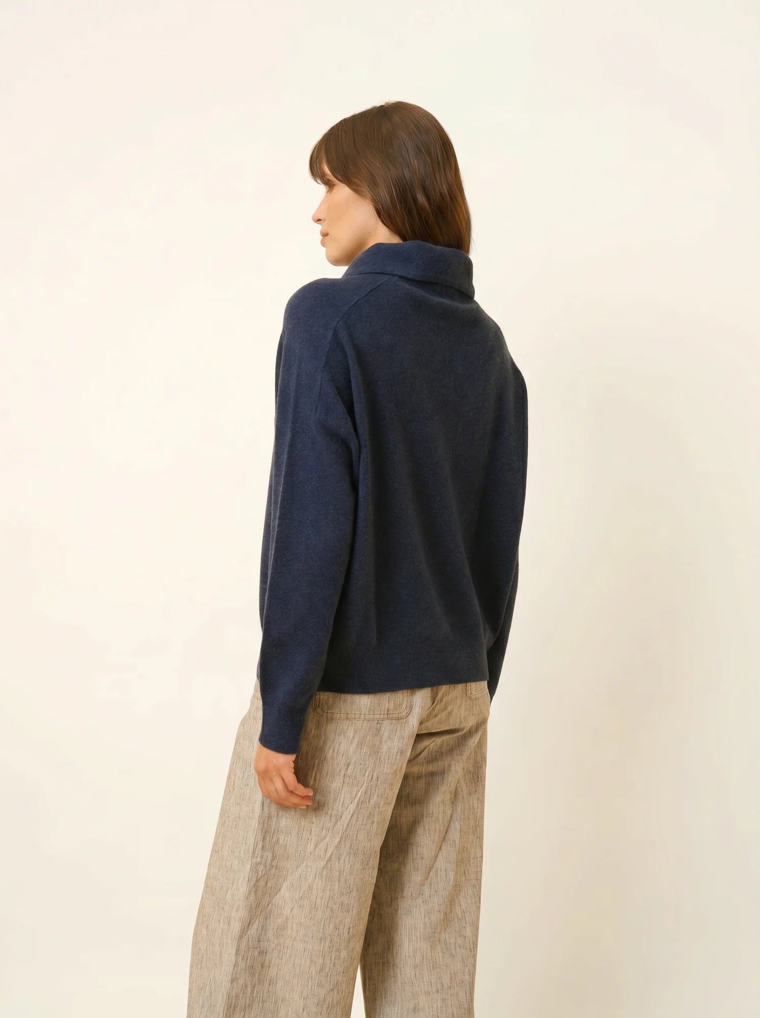 PIURA pullover col claudine nachtblau meliert