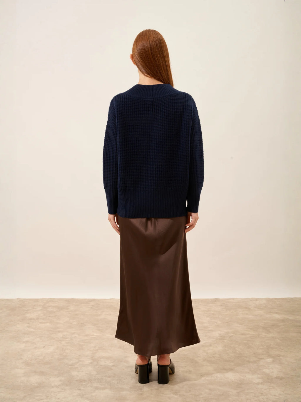 TACNA pullover v-ausschnitt 8-fädig marineblau