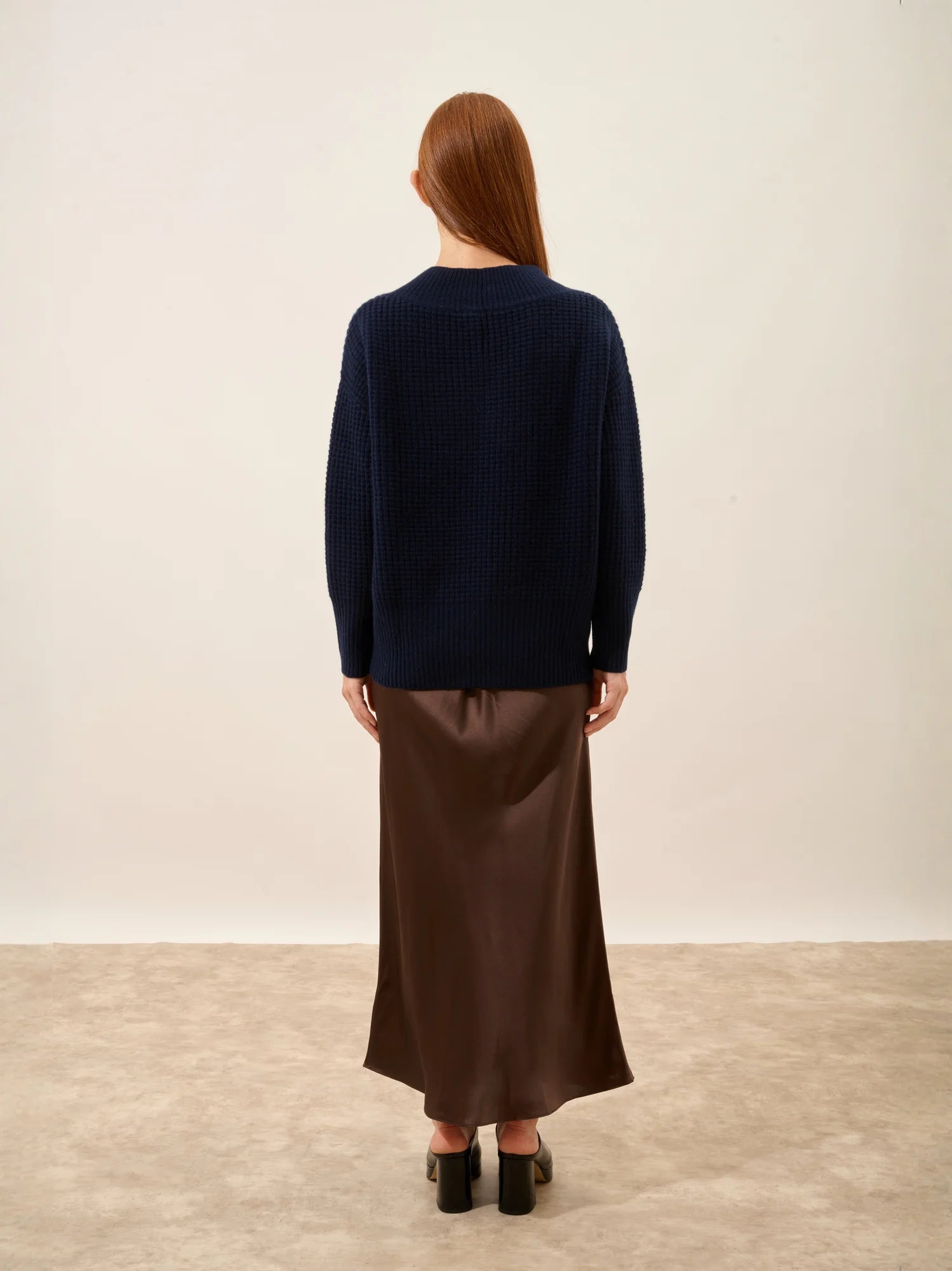 TACNA pullover v-ausschnitt 8-fädig marineblau