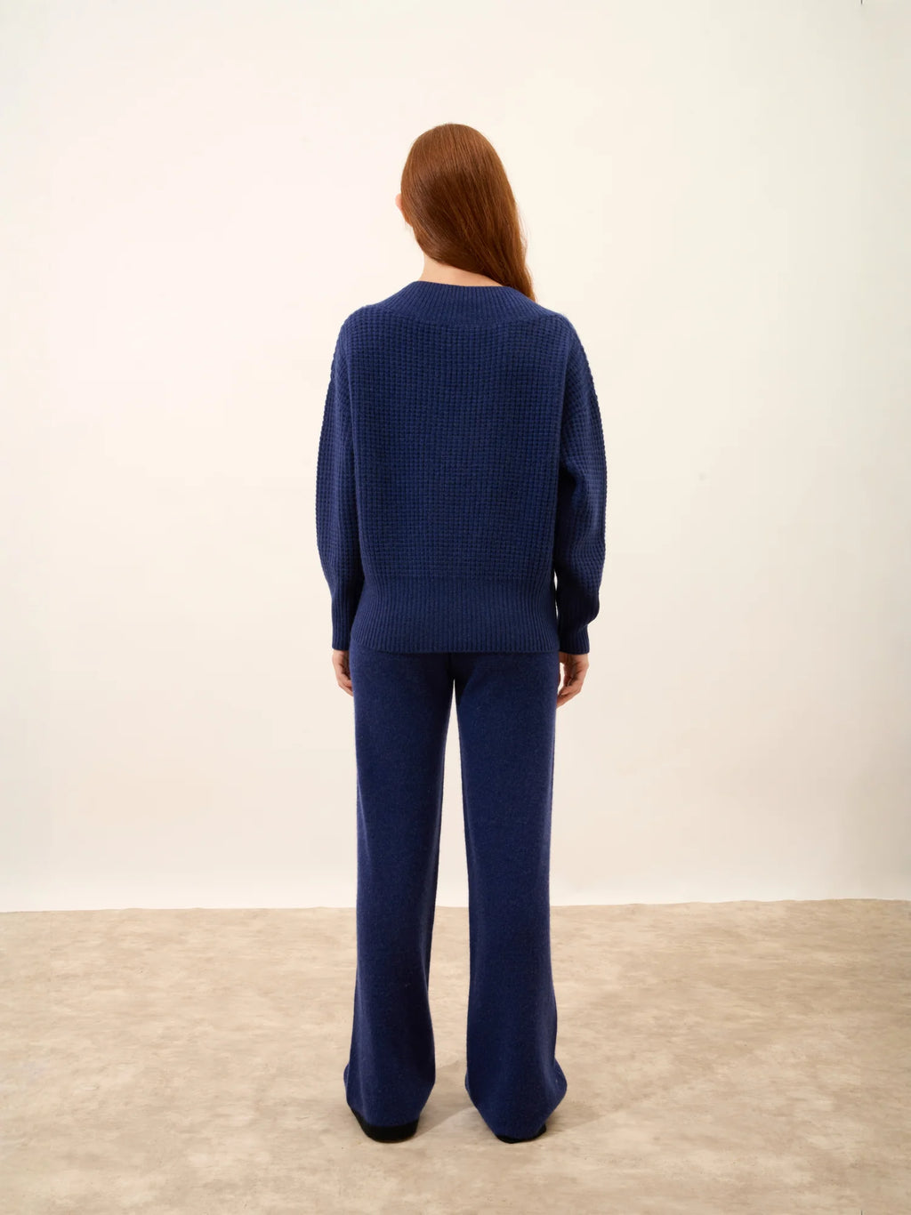 TACNA pullover v-ausschnitt 8-fädig nachtblau