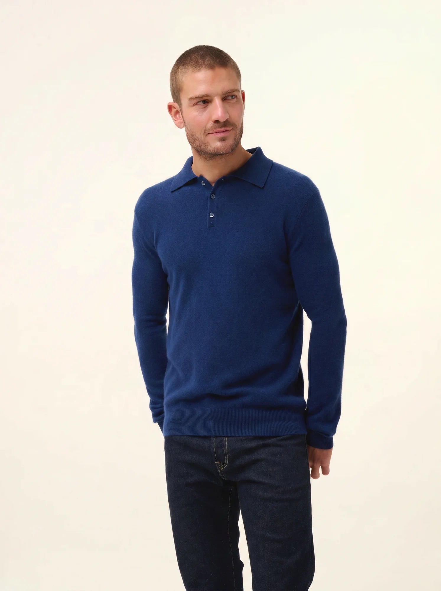 DOUGLAS polo manches longues minuit
